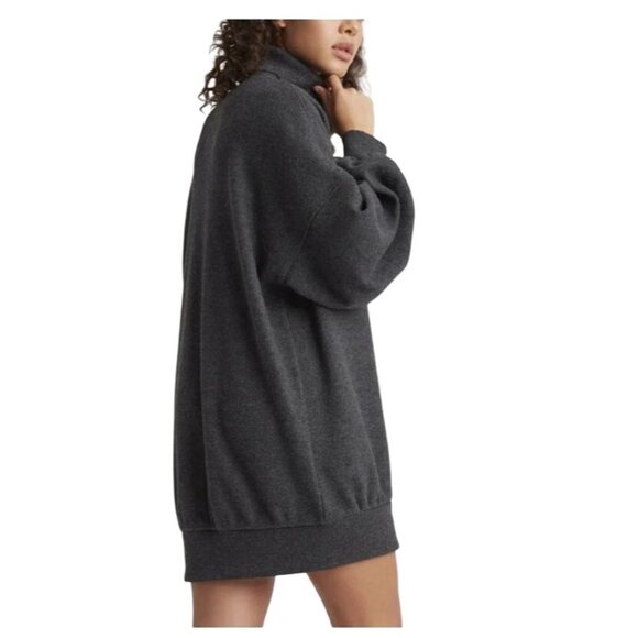 2/$30 NWT Choosy Gray XS Bishop Sleeve Sweater Dress - Picture 3 of 16
